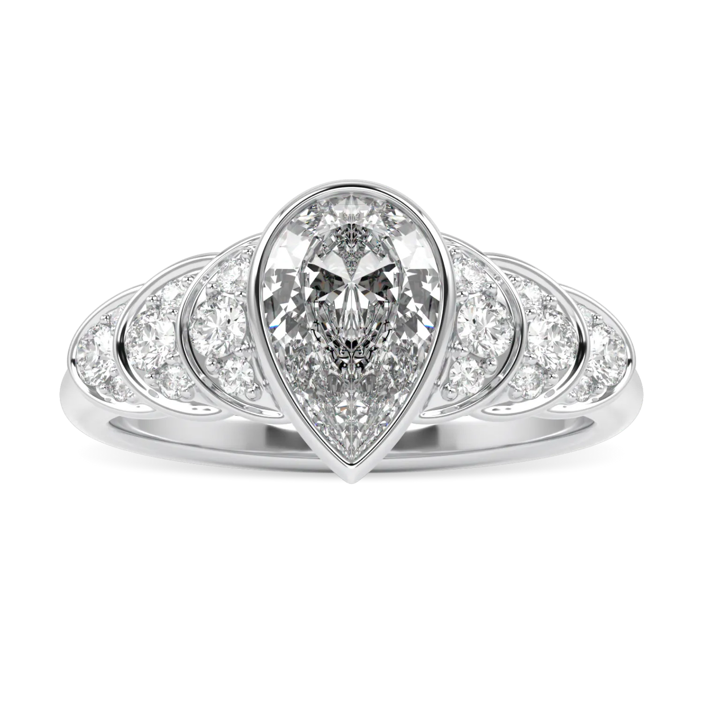 Blacklock Cove collection 1.00cts diamond engagement ring in Platinum — side view