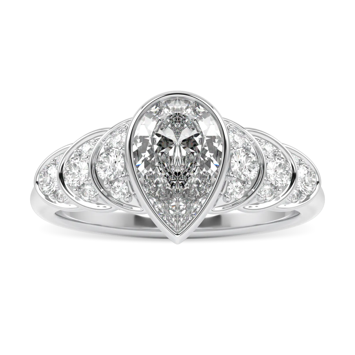 Blacklock Cove collection 1.00cts diamond engagement ring in Platinum — side view