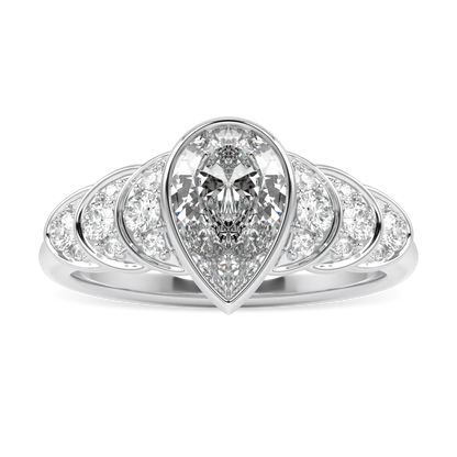 Blacklock Cove collection 1.00cts diamond engagement ring in Platinum — side view