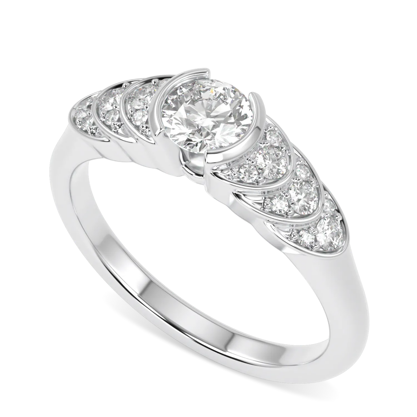 Cove collection 0.30cts diamond engagement ring in Platinum, Blacklock Jewellery
