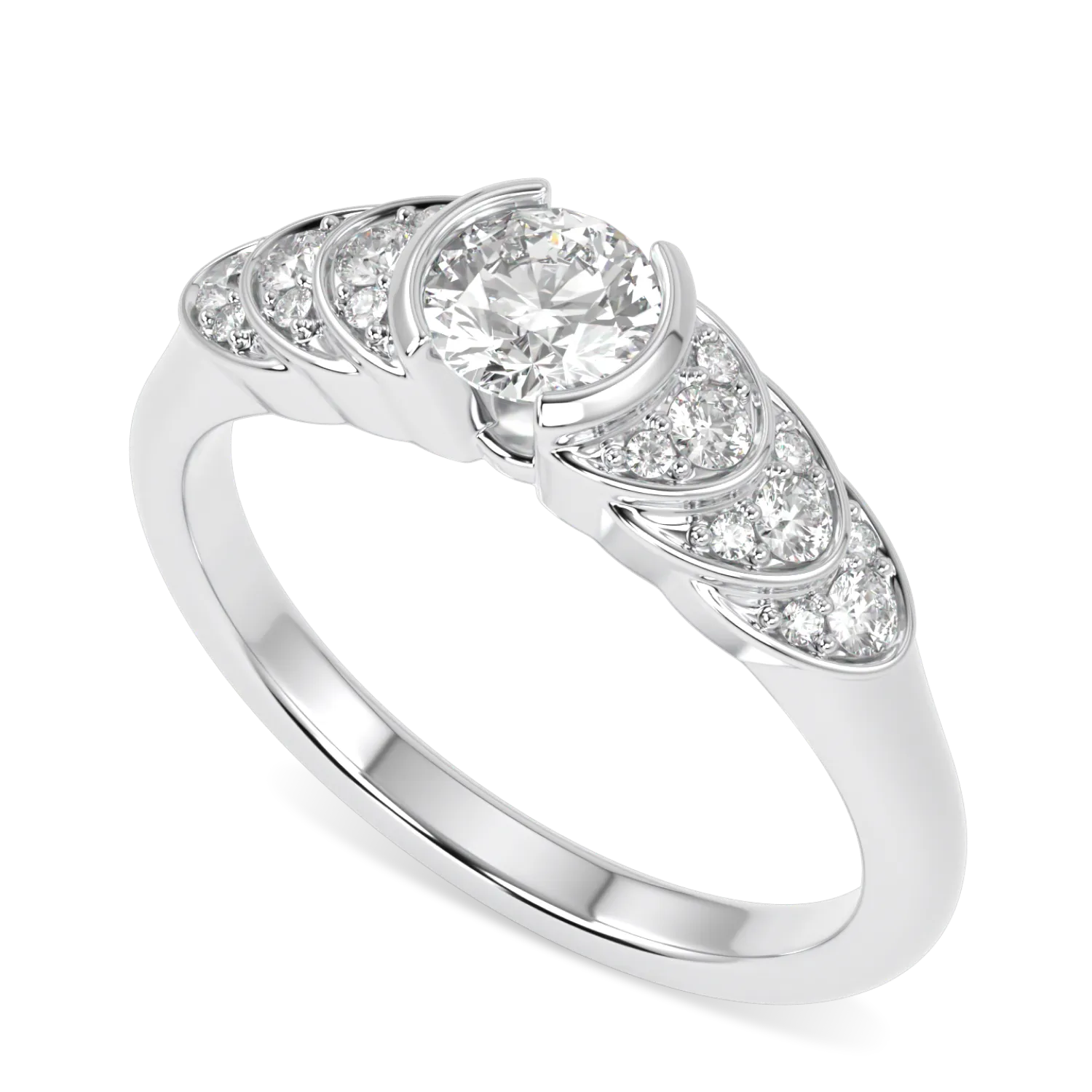 Cove collection 0.30cts diamond engagement ring in Platinum, Blacklock Jewellery