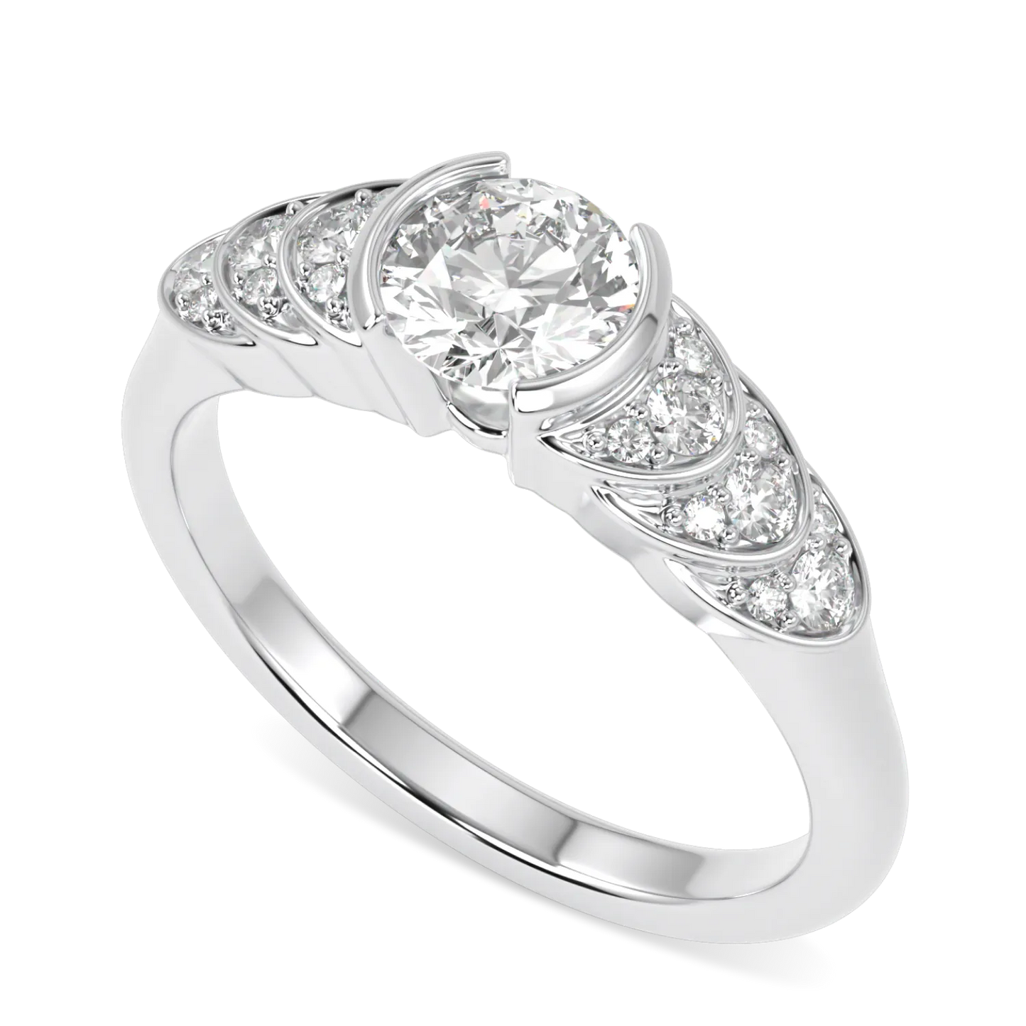 Platinum 0.50cts Diamond engagement ring from Blacklock's Cove collection