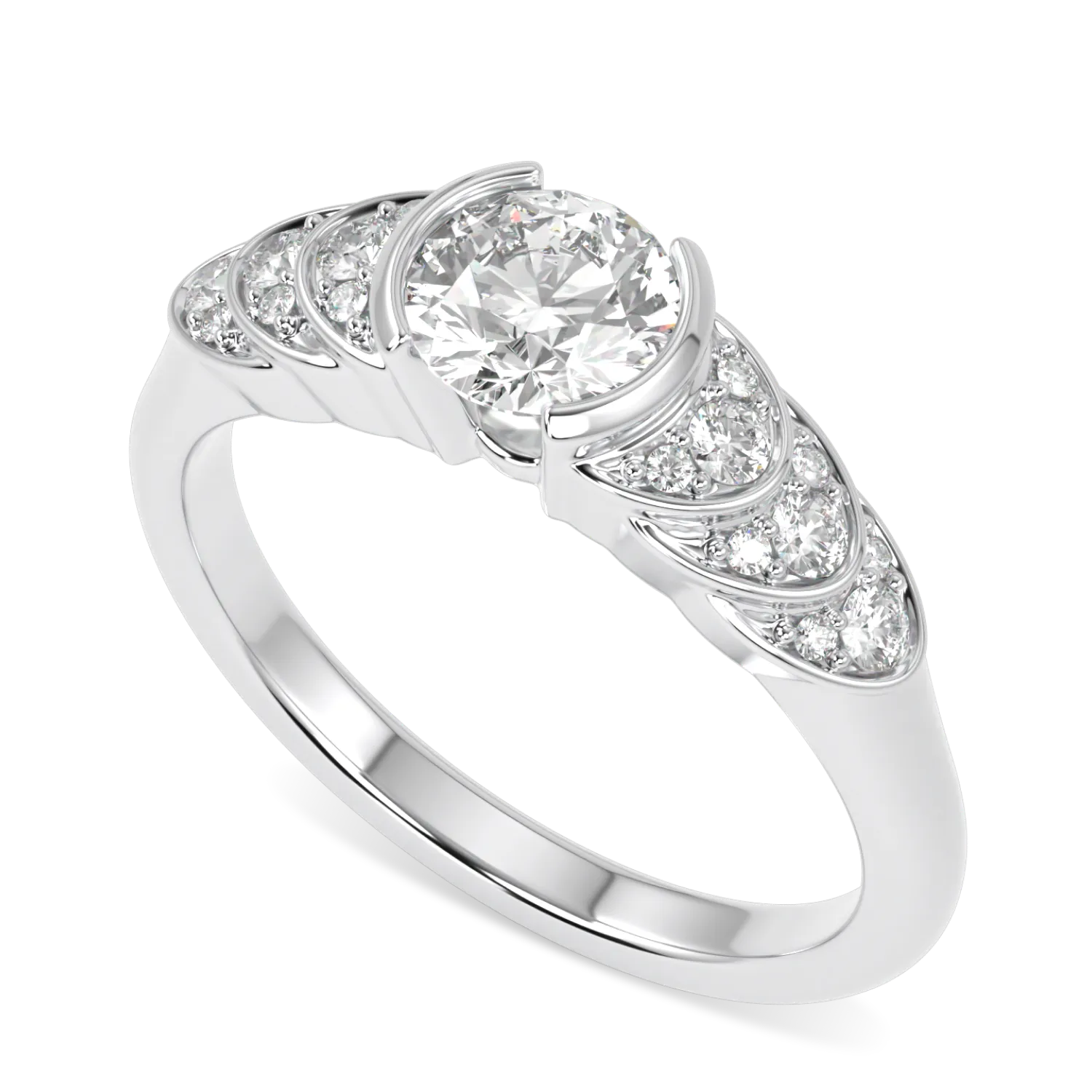 Platinum 0.50cts Diamond engagement ring from Blacklock's Cove collection