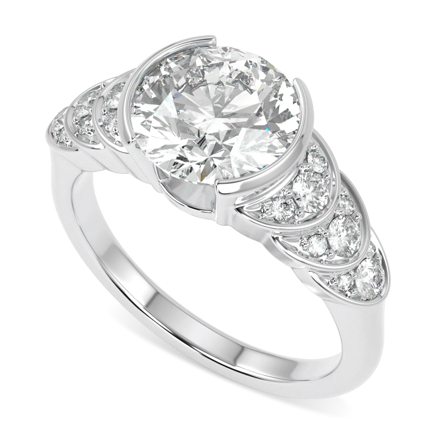 Blacklock Cove collection 2.00cts diamond engagement ring in Platinum