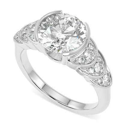 Blacklock Cove collection 2.00cts diamond engagement ring in Platinum