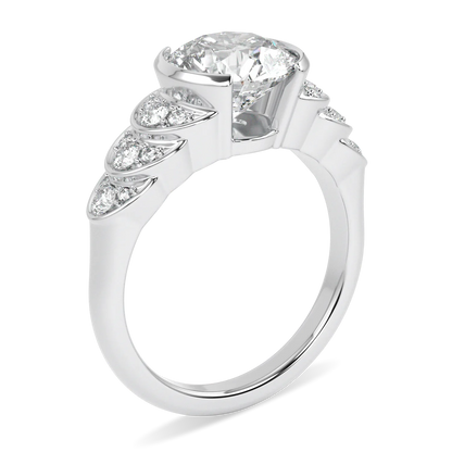 Cove collection 2.00cts diamond engagement ring set in Platinum, Blacklock Jewellery — detail view