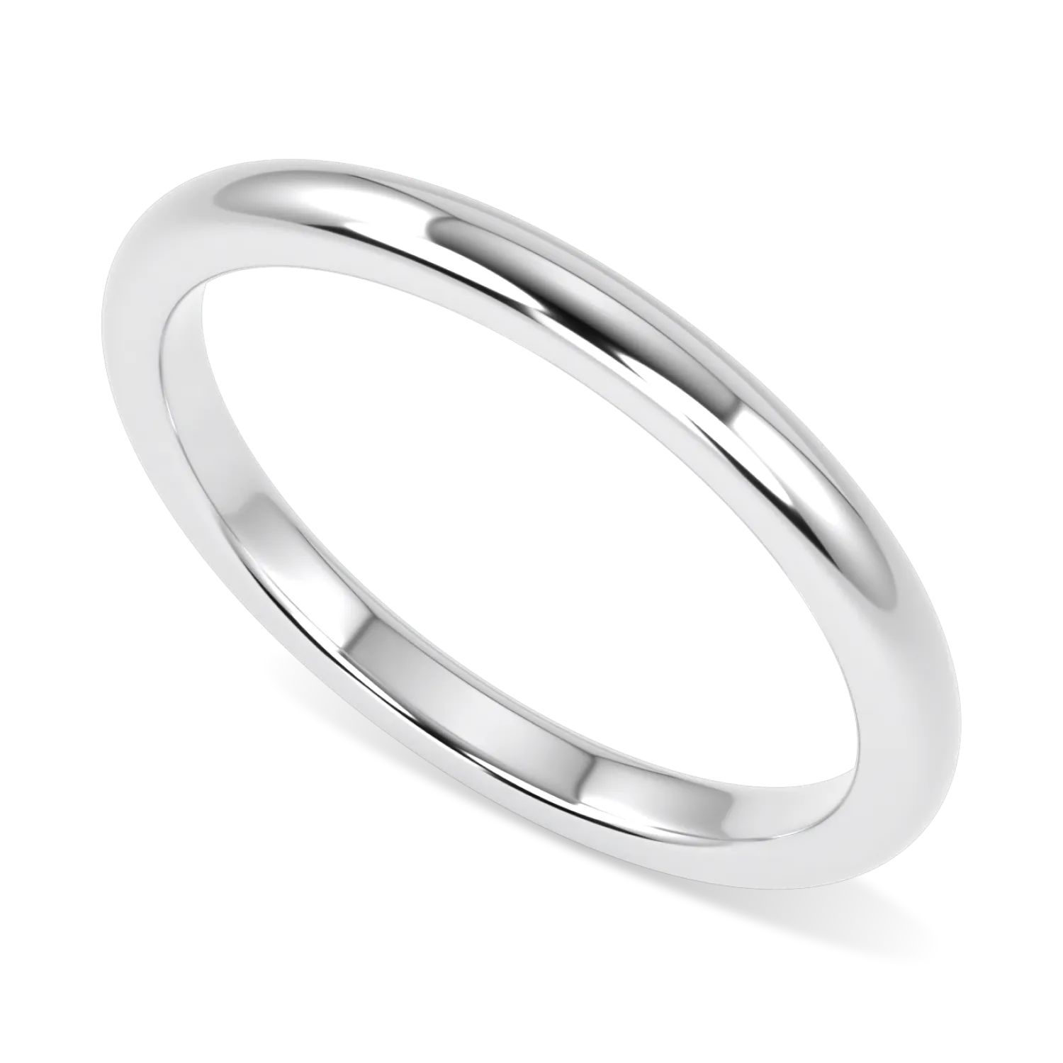 2mm Platinum wedding band from Blacklock's Cove collection
