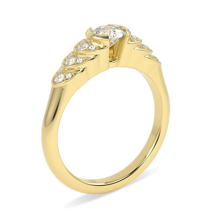 18ct Yellow Gold Diamond engagement ring from Blacklock's Cove collection — detail view
