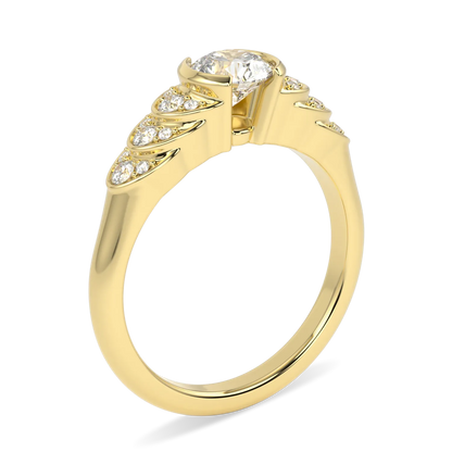 Blacklock Cove 0.50cts diamond engagement ring in 18ct Yellow Gold — detail view