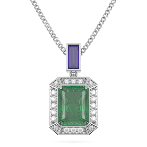 Empower Emerald Diamond Drop Pendant