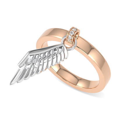 Blacklock Empower IWD23 Wing ring in Rose Gold
