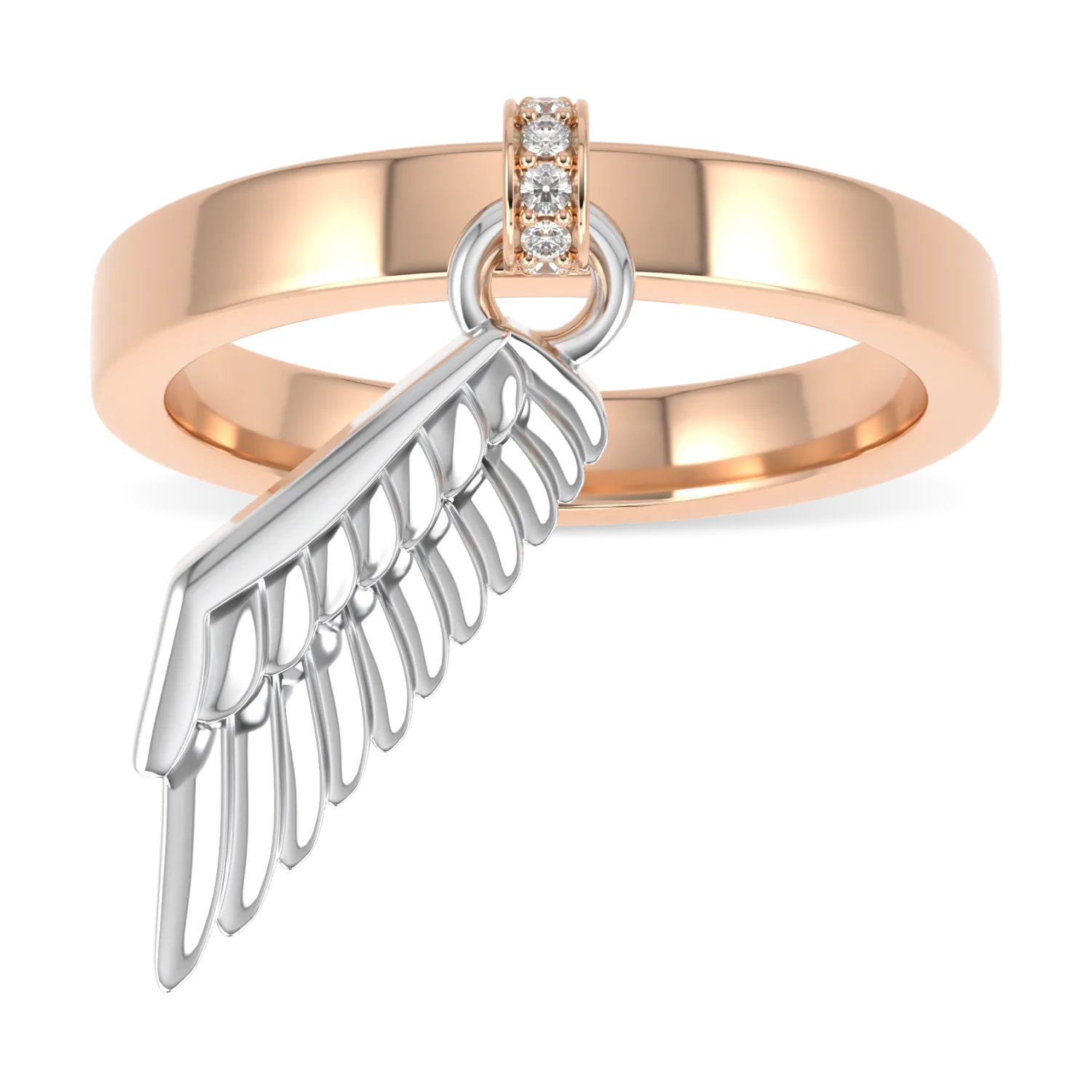 Rose Gold ring from Blacklock's Empower IWD23 collection — side view