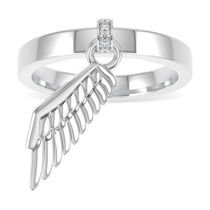 Blacklock Empower Wing ring in White Gold — side view