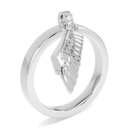 White Gold Wing ring from Blacklock's Empower IWD23 collection — detail view