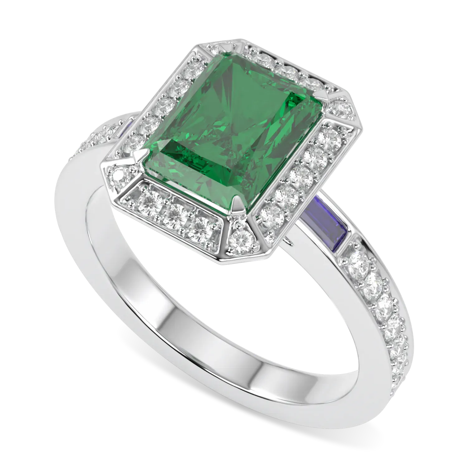 Empower Small Emerald Diamond Ring