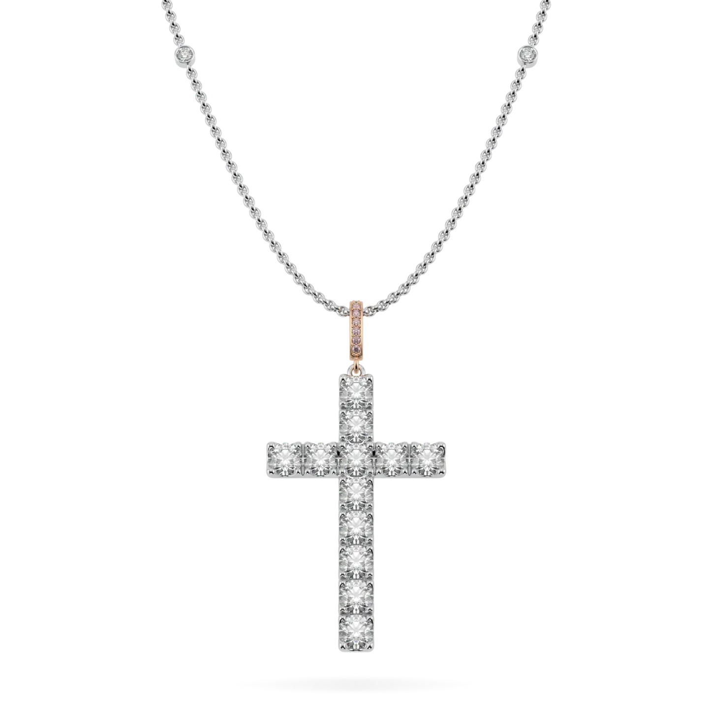 Platinum Diamond set cross from Blacklock's High Jewellery collection