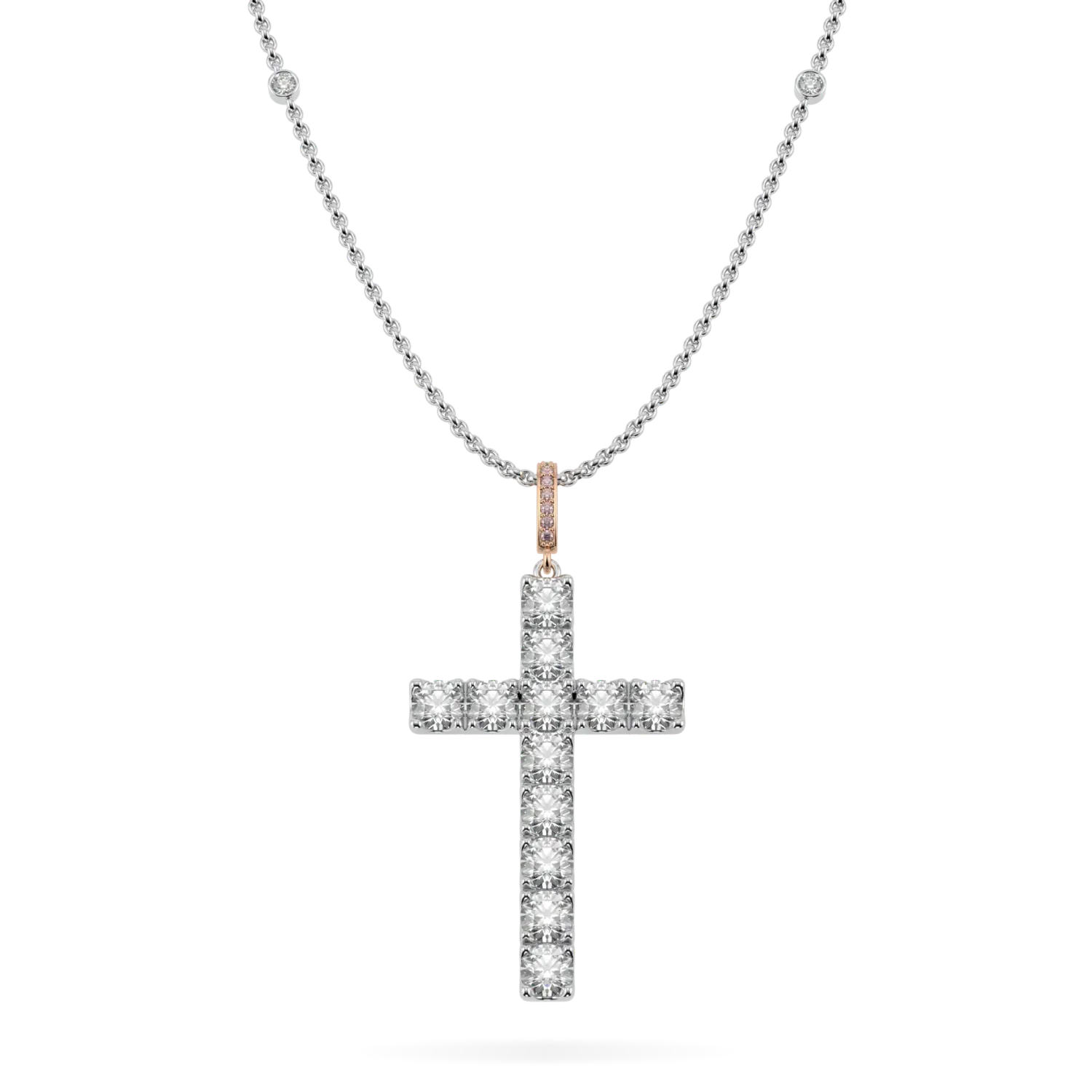 Platinum Diamond set cross from Blacklock's High Jewellery collection