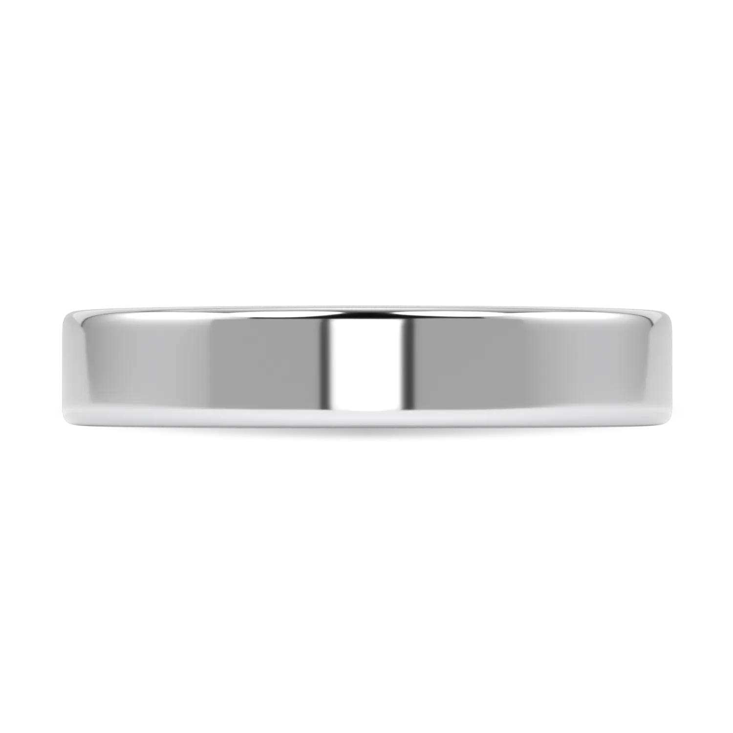 Platinum 4mm wedding band from Blacklock's Force collection — detail view