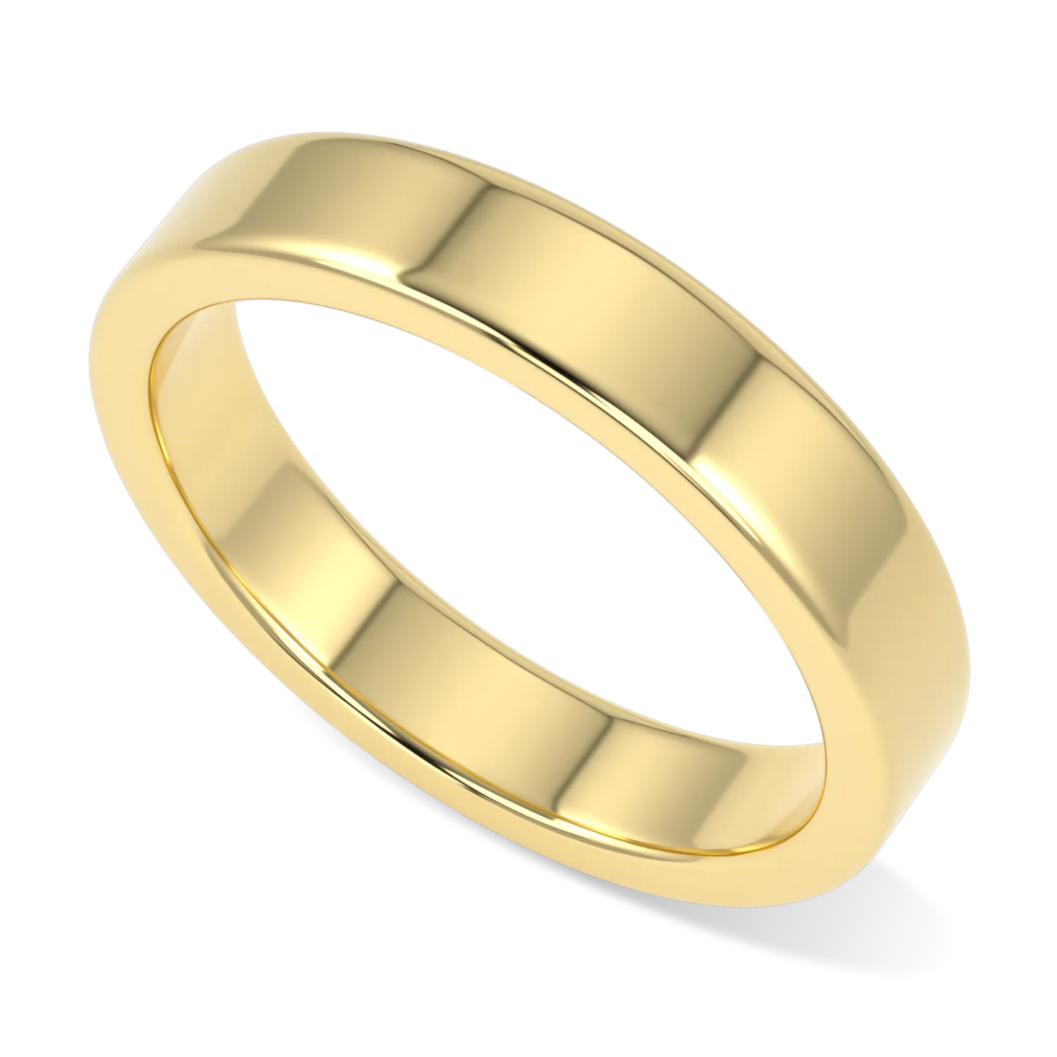 Blacklock 4mm Force wedding band in 18ct Yellow Gold