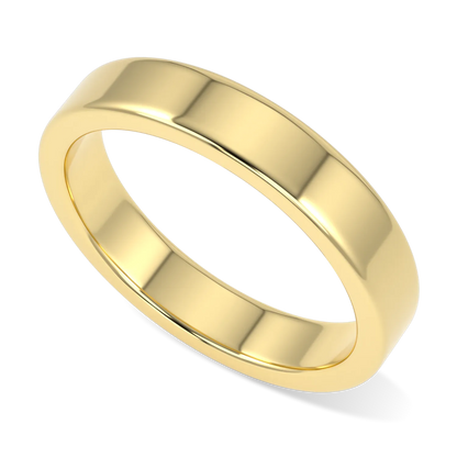 Blacklock 4mm Force wedding band in 18ct Yellow Gold