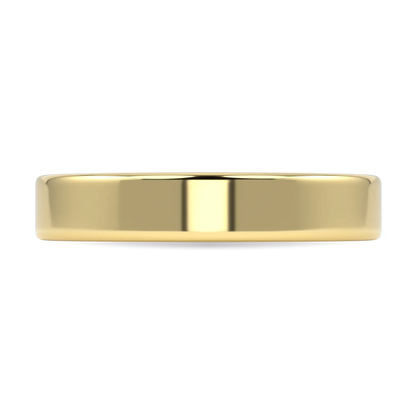 4mm Gents 18ct Yellow Gold Wedding Band by Blacklock Jewellery, Force collection — close-up