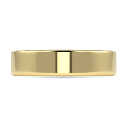 Blacklock 5mm Force wedding band in 18ct Yellow Gold — close-up