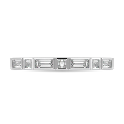 Blacklock Force collection 0.28cts diamond wedding band in Platinum — side view