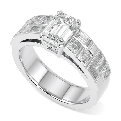 Blacklock Force 1.00cts engagement ring in Platinum with Diamond