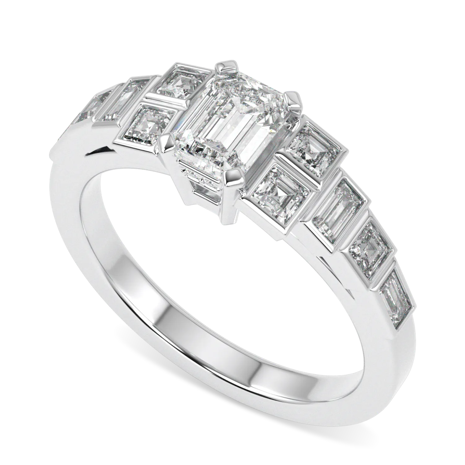 Force collection 0/50cts diamond engagement ring in Platinum, Blacklock Jewellery