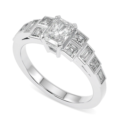 Platinum 0.50cts Diamond engagement ring from Blacklock's Force collection
