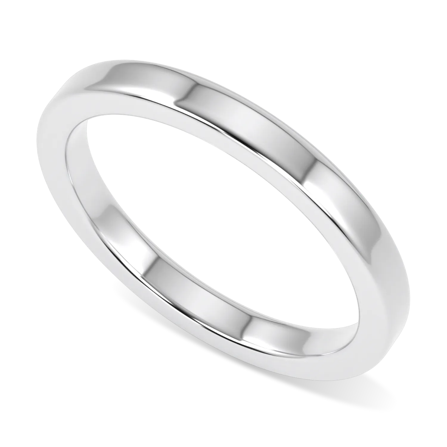 Blacklock Force 2mm wedding band in Platinum