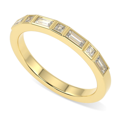 18ct Yellow Gold 0.28cts Diamond wedding band from Blacklock's Force collection