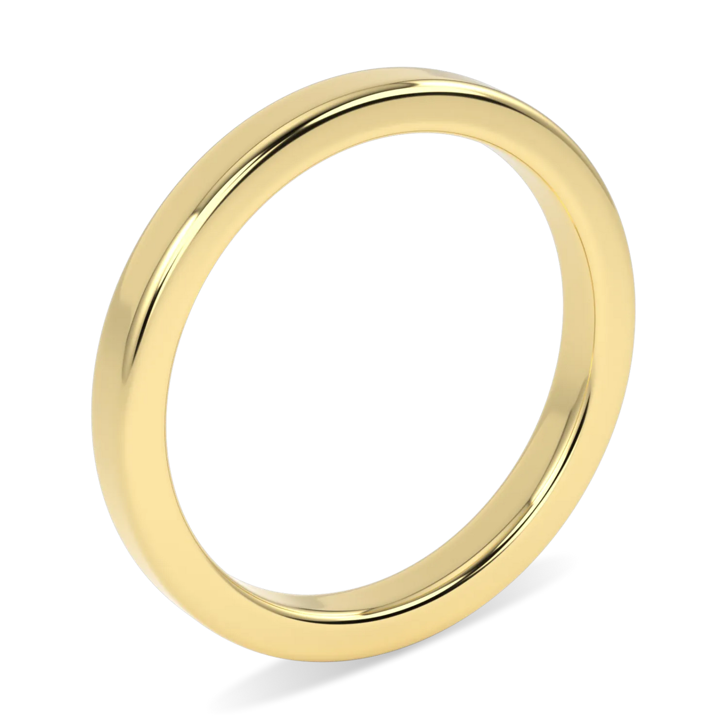 Handcrafted 2mm wedding band by Blacklock, Force collection — side view