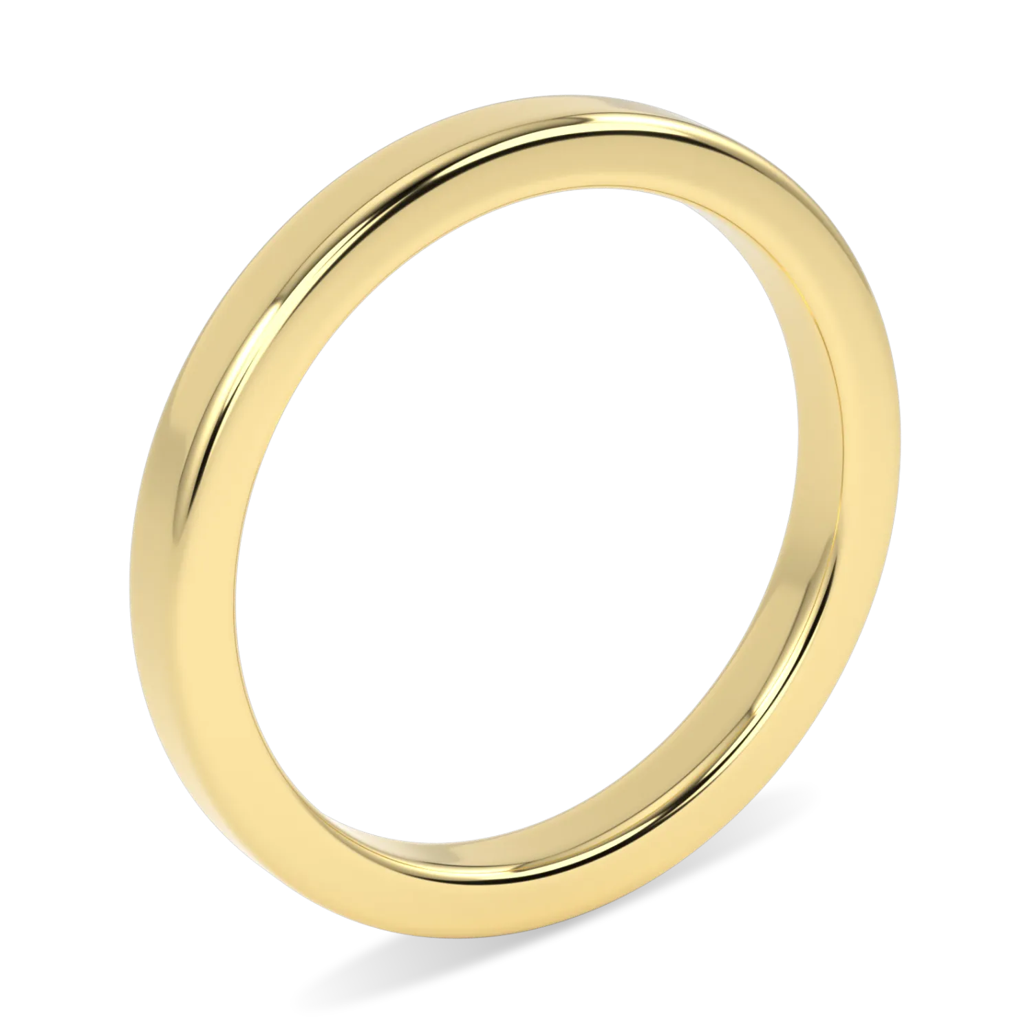 Handcrafted 2mm wedding band by Blacklock, Force collection — side view