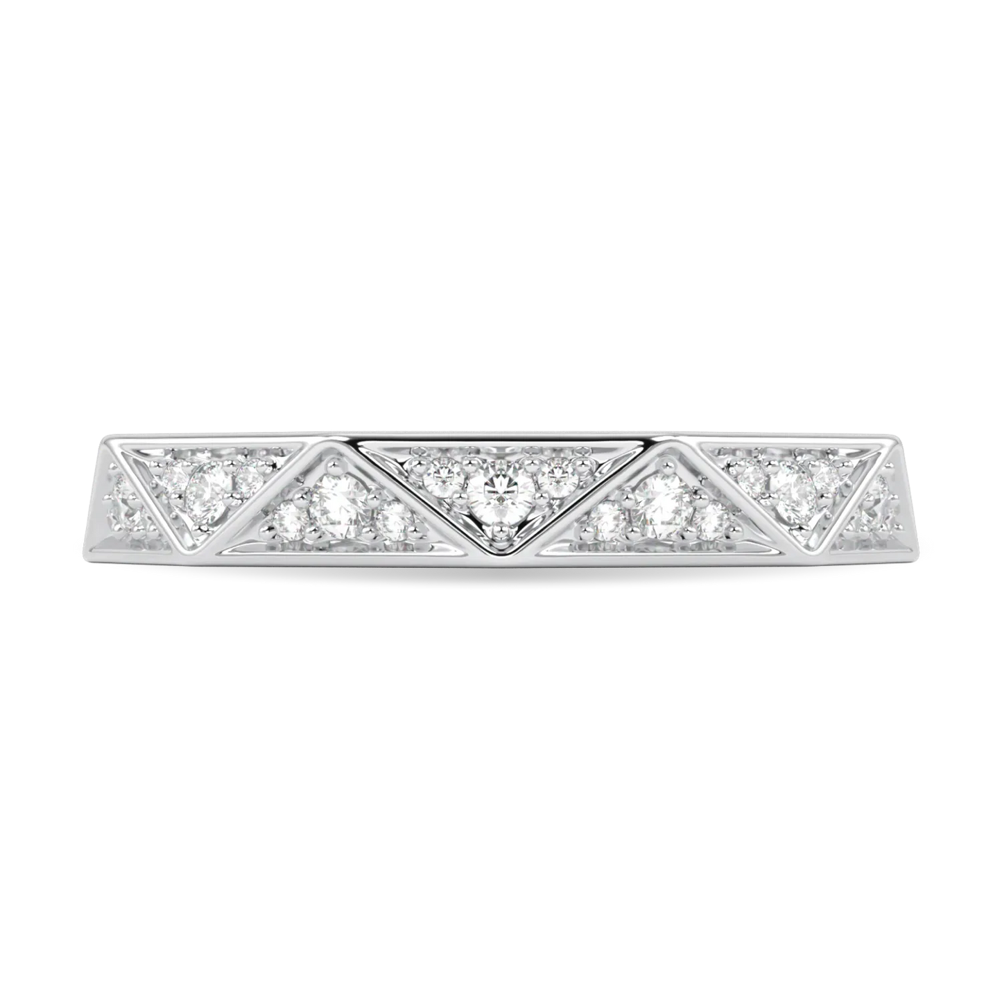 Platinum Diamond wedding band from Blacklock's Hawthorn collection — detail view