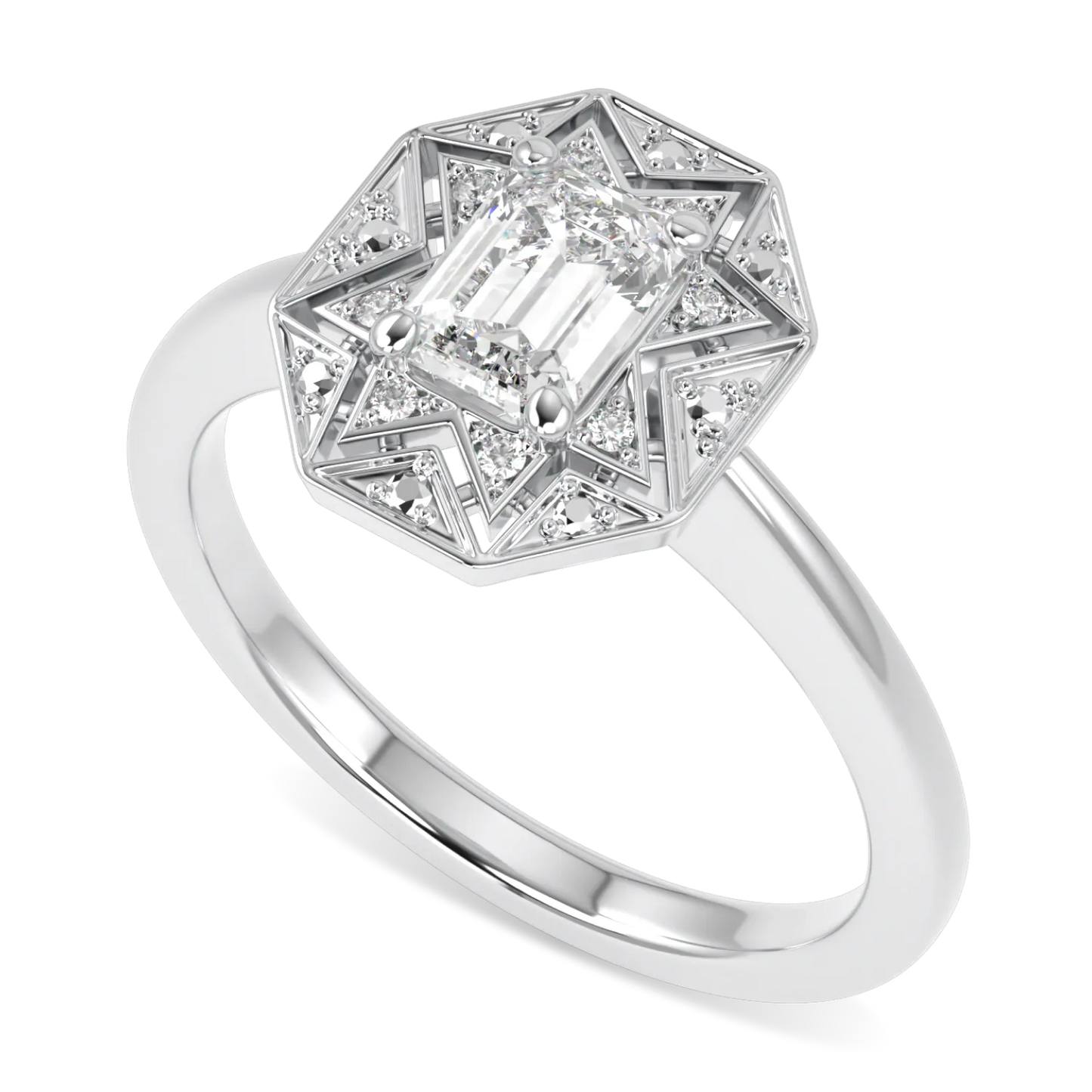 Hawthorn collection 0.50cts diamond engagement ring set in Platinum, Blacklock Jewellery