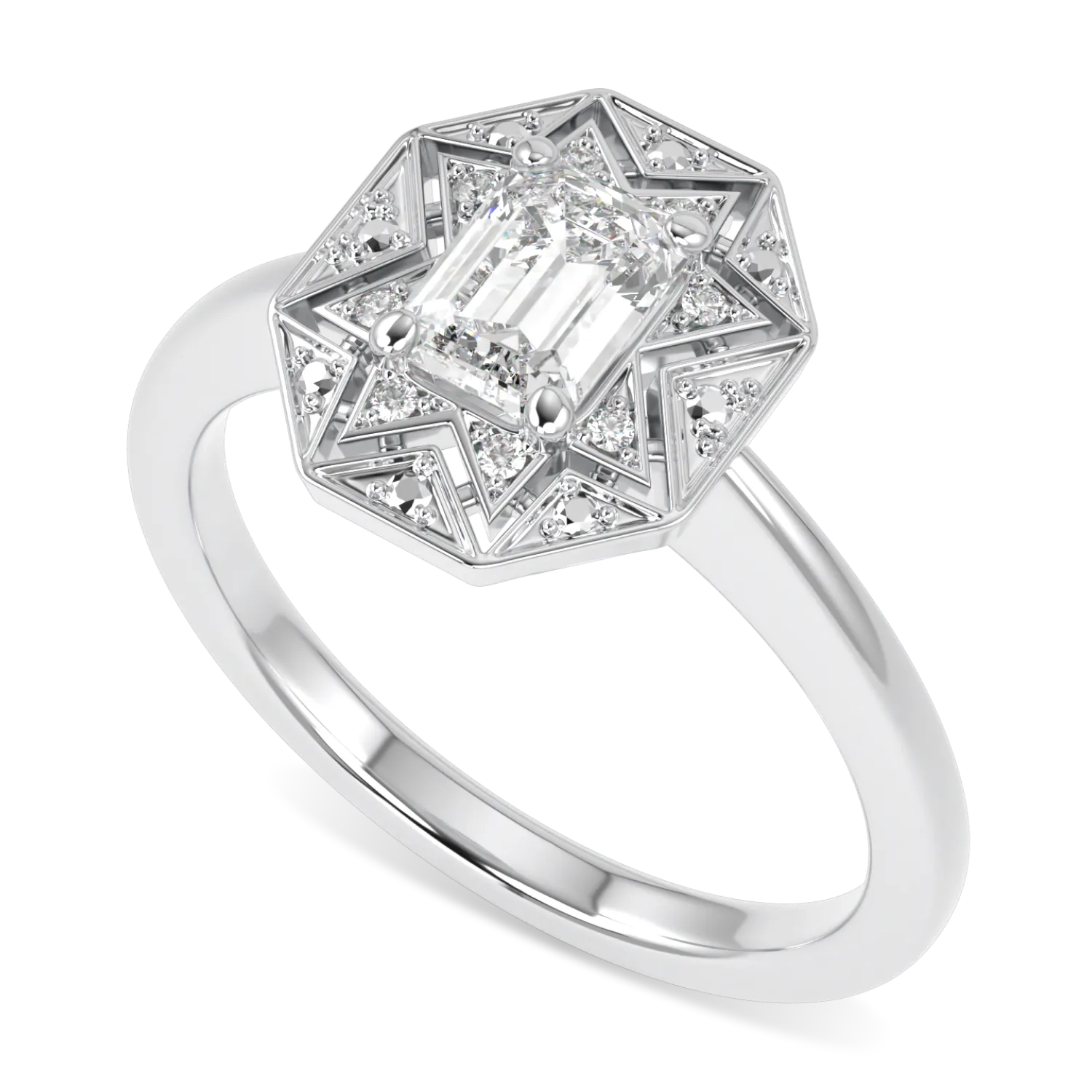 Hawthorn collection 0.50cts diamond engagement ring set in Platinum, Blacklock Jewellery