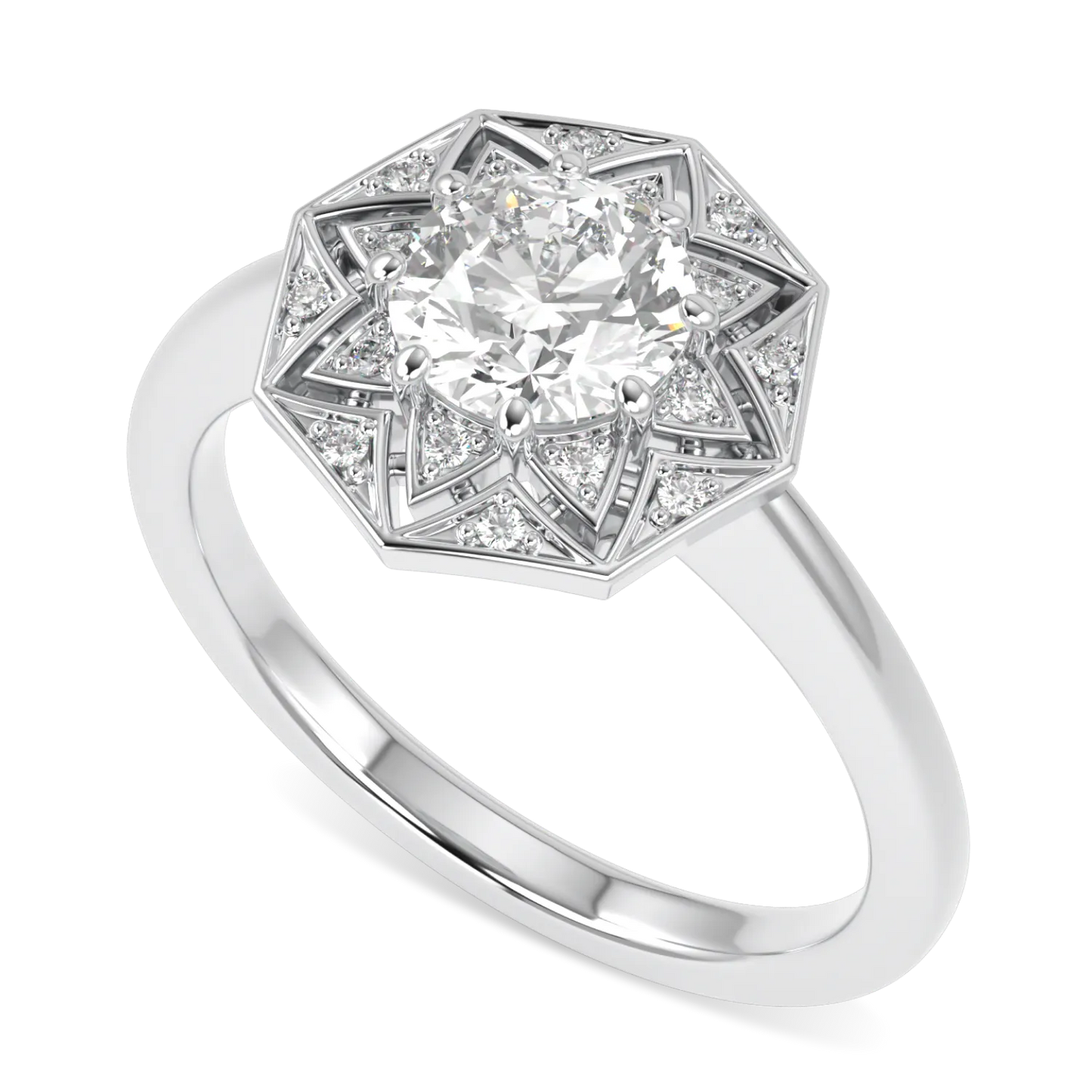 Platinum Round Brilliant Cut Diamond Engagement Ring 0.70cts by Blacklock Jewellery, Hawthorn collection