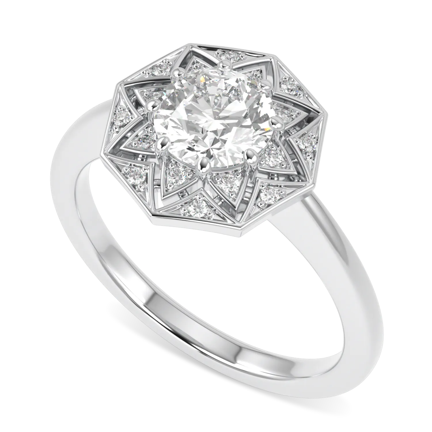 Platinum Round Brilliant Cut Diamond Engagement Ring 0.70cts by Blacklock Jewellery, Hawthorn collection