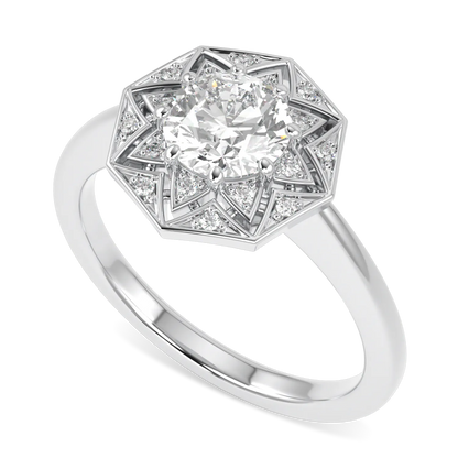 Platinum Round Brilliant Cut Diamond Engagement Ring 0.70cts by Blacklock Jewellery, Hawthorn collection