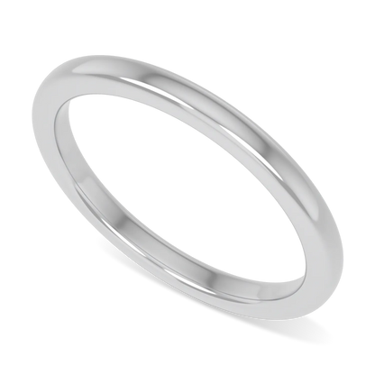 Hawthorn collection wedding band in Platinum, Blacklock Jewellery