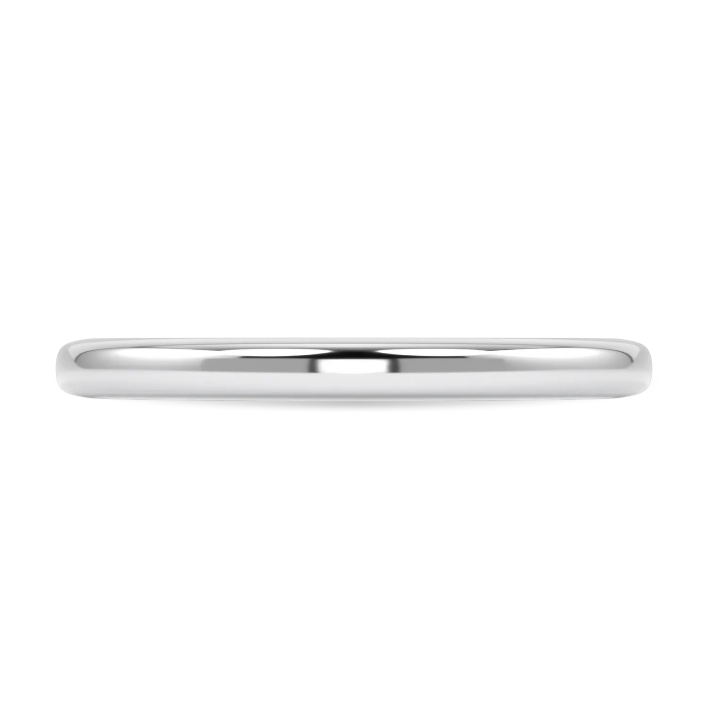 Handcrafted Platinum and Diamond wedding band by Blacklock, Hawthorn collection — side view