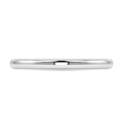 Handcrafted Platinum and Diamond wedding band by Blacklock, Hawthorn collection — side view