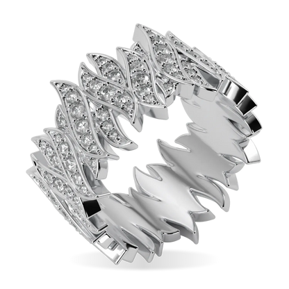 Inferno Diamond Rondel / Band by Blacklock Jewellery, High Jewellery collection — side view