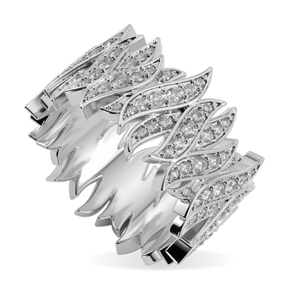 Blacklock High Jewellery collection Inferno Diamond band in Platinum — detail view