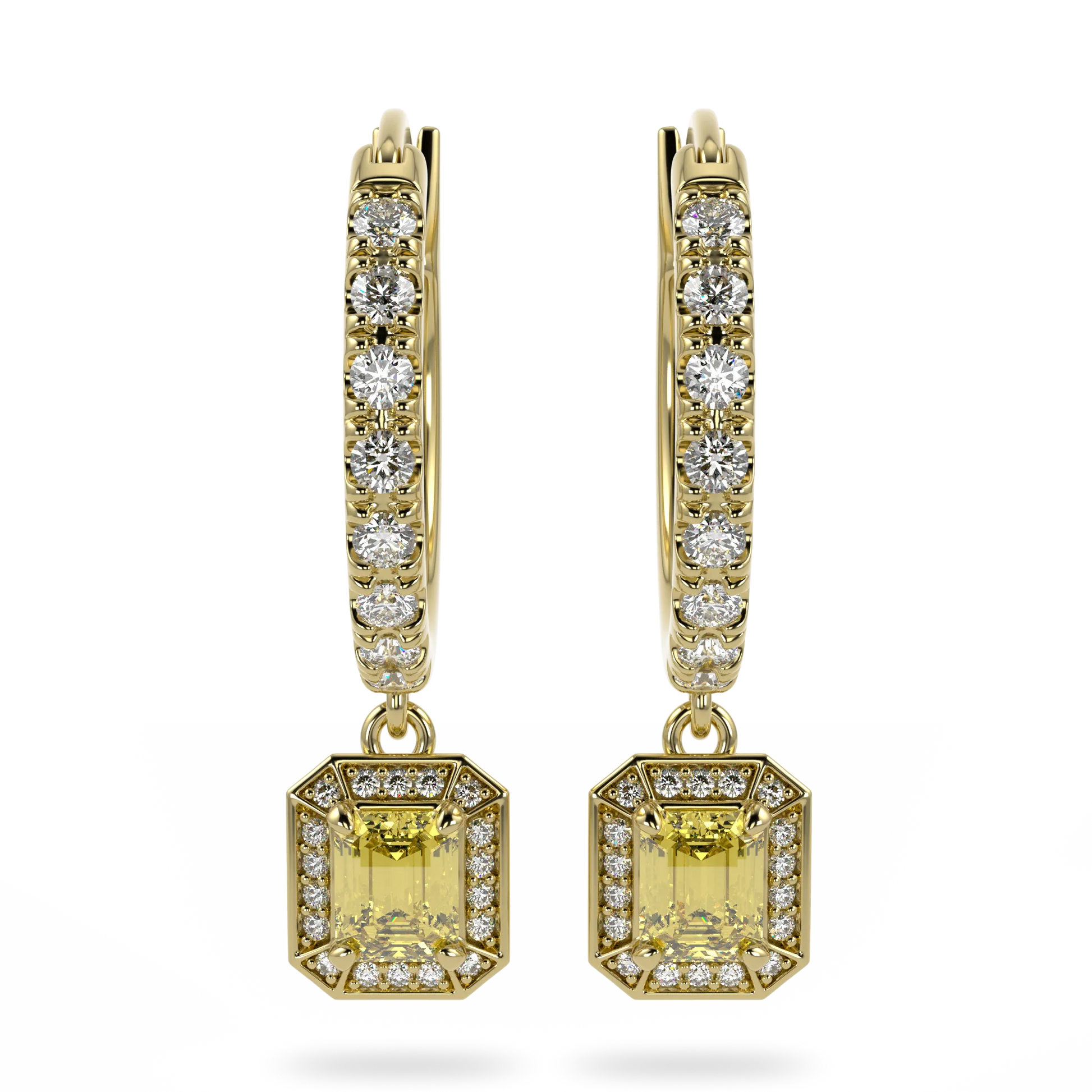 IWD25 Empower Yellow Gold Heritage Citrine Drop Earrings by Blacklock Jewellery, Empower collection