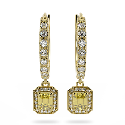 IWD25 Empower Yellow Gold Heritage Citrine Drop Earrings by Blacklock Jewellery, Empower collection