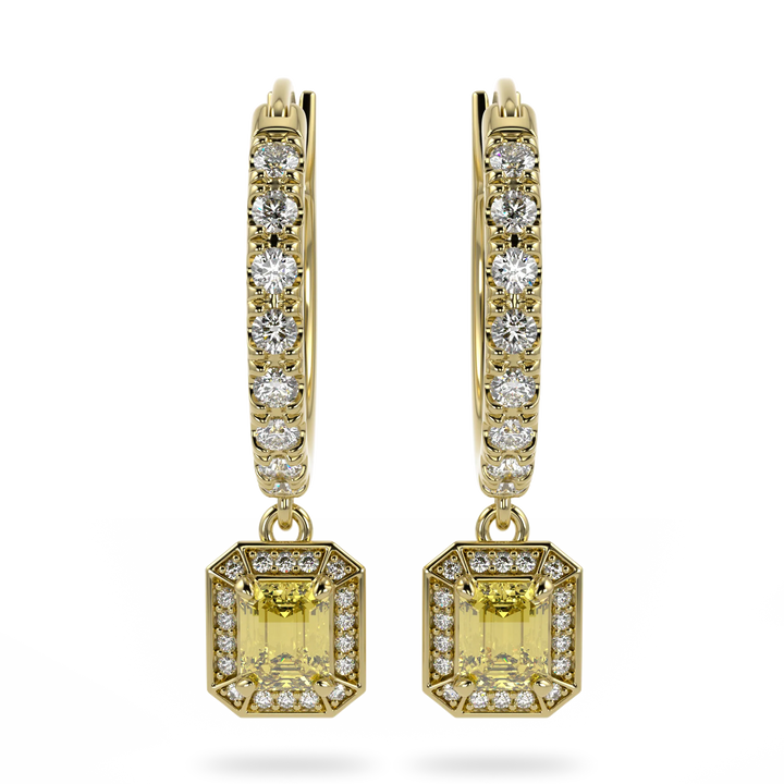 IWD25 Empower Yellow Gold Heritage Citrine Drop Earrings