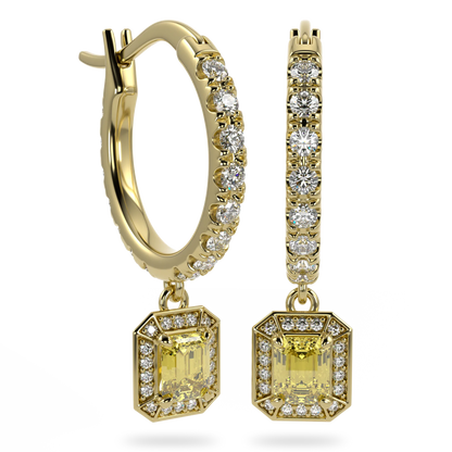 Blacklock Empower drop earrings in Yellow Gold — side view