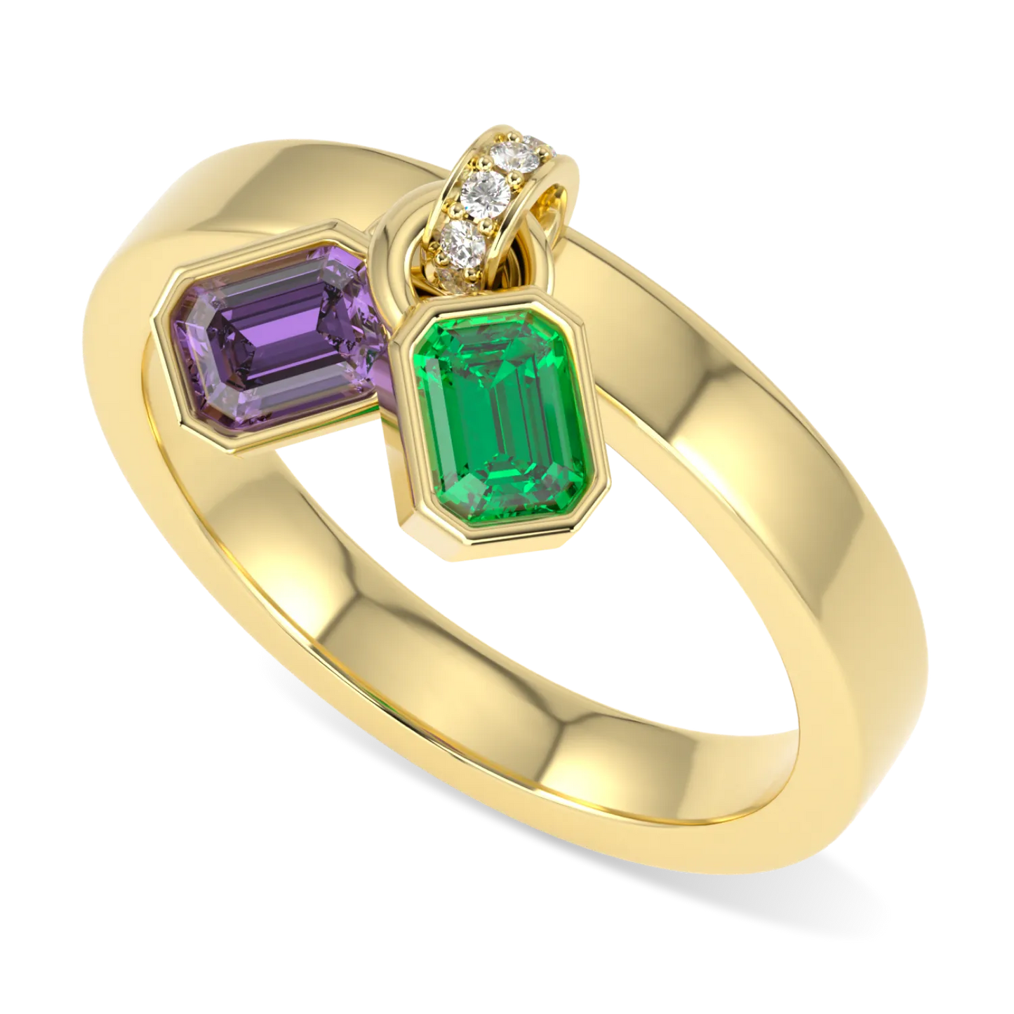 Empower Stripes Yellow Gold Ring by Blacklock Jewellery, IWD23 Limited Edition collection